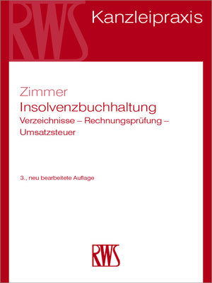 cover image of Insolvenzbuchhaltung